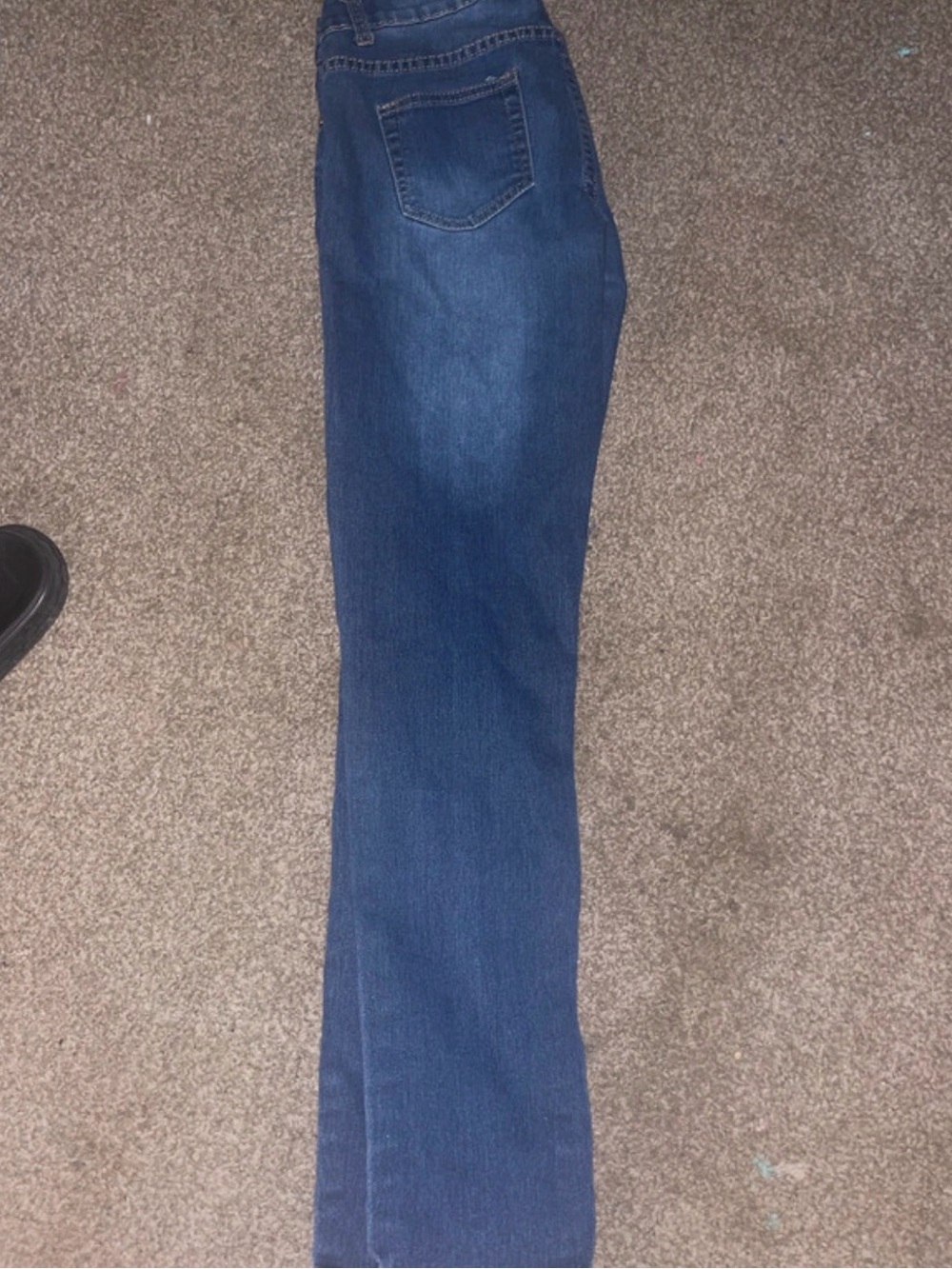 GOGO Women's Boot Cut Jeans - Dark Blue